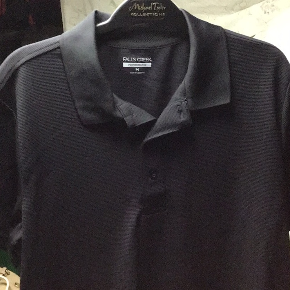 Falls Creek Black Polo Shirt Classic Design